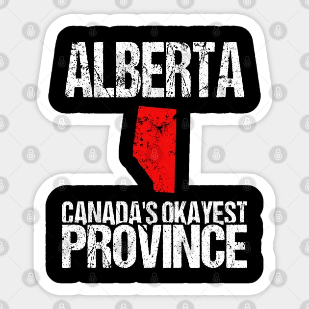 Alberta Canada's Okayest Province AB Sticker by HyperactiveGhost